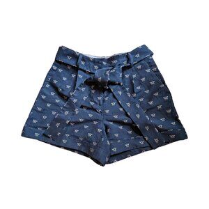 J Crew Honey Bee Shorts Waist Tie Cuffed Hems Sz 6